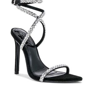 Elegant Black Strappy Heels